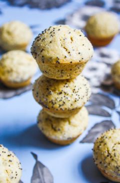 Bulked Up Lemon Poppy Seed Mini Muffins