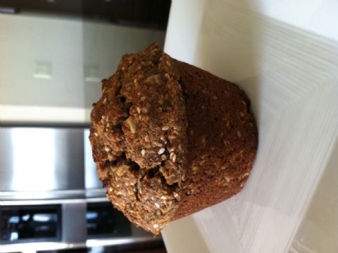 Apple-Pecan Flax Seed Muffins