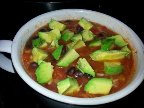 5-Minute Black Bean Soup #FITFOOD