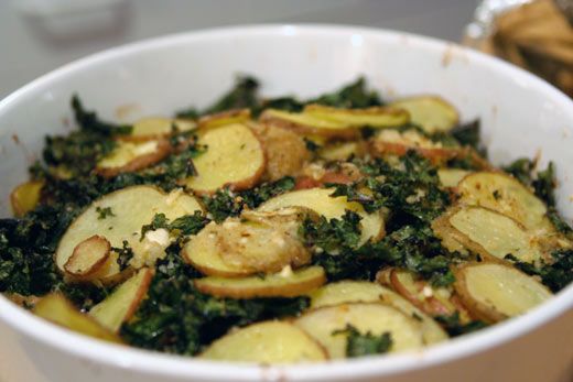 Kale and Potato Gratin