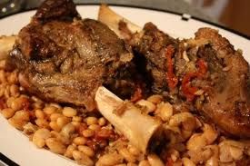 simple braised lamb shanks and white beans