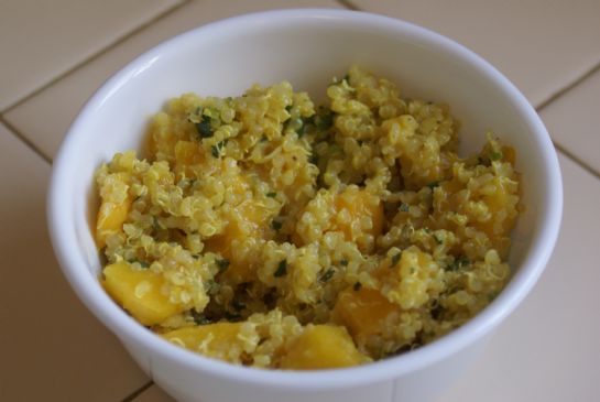 Quinoa Salad with Mangoes and Curry Dressing