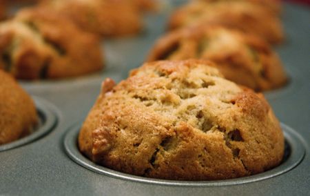 Apple-Banana Oat Muffins