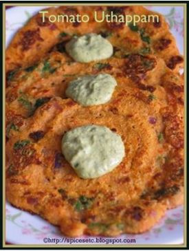 Tomato Uthappam(instant)-in 10 minutes
