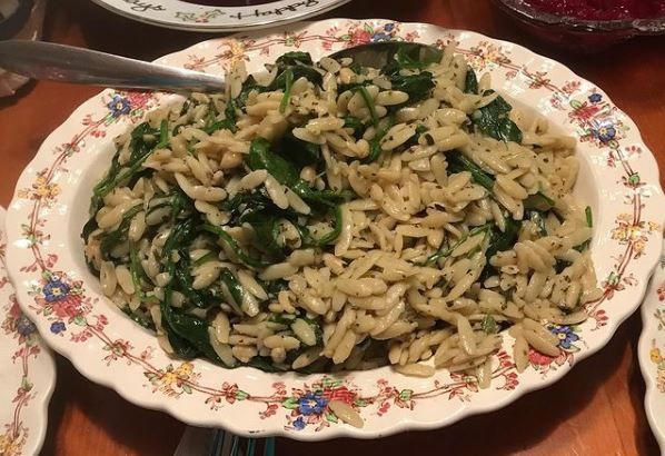 Orzo with Spinach Pesto