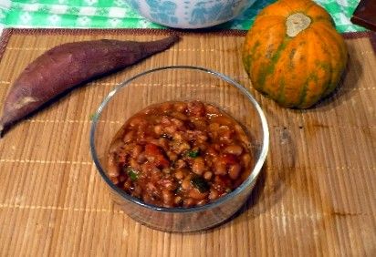 Pinto Beans with Spinach and Turkey Bacon