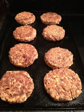 Kamut and adzouki bean veggie burgers