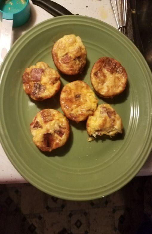 Homemade turkey bacon frittata