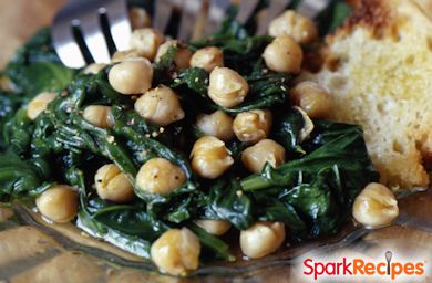 Chickpeas and Spinach