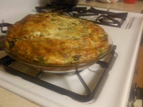 Mushroom Spinach Jalapeno Quiche