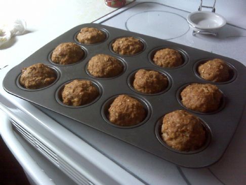 Turkey and Oatmeal Meatloaf Muffins