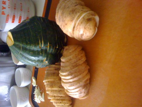 Acorn Squash and Potato Gratin