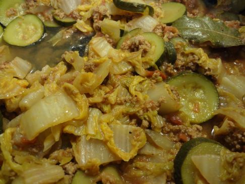 Napa and Zucchini stew