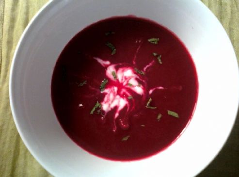 Beet and Carrot soup with Ginger