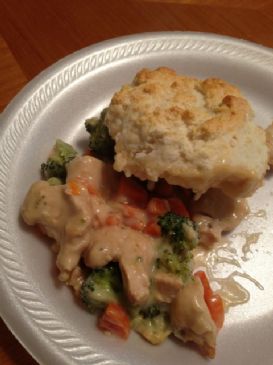 Alfredo Chicken 'n' Biscuits