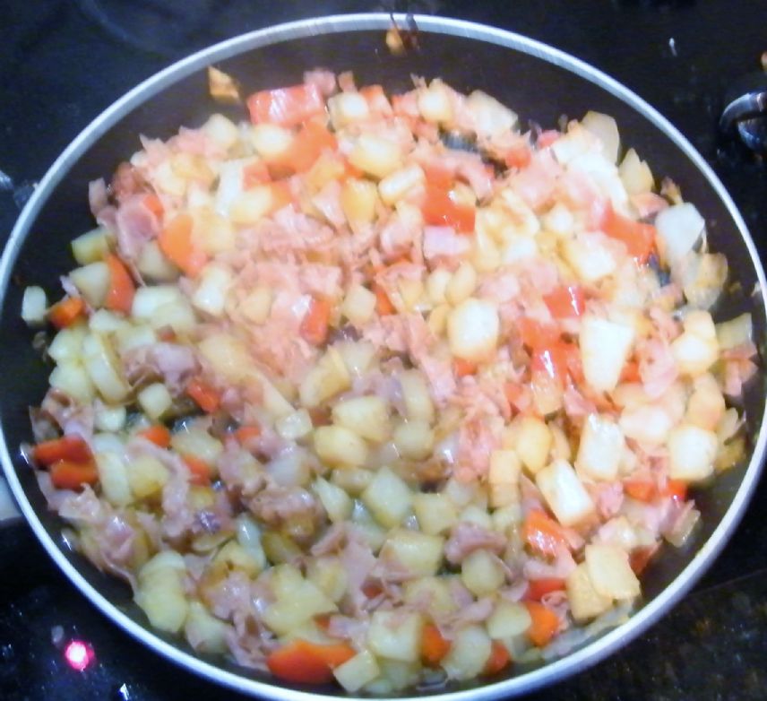 Ham Hash made with Daikon