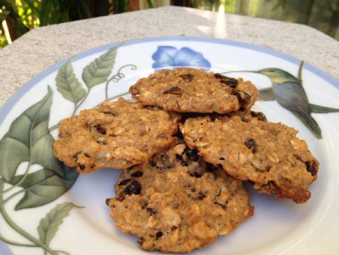 Angela's Healthy Oatmeal Raisin/Nut Cookies