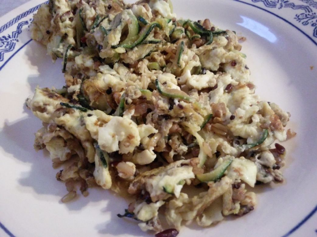 Zucchini and Scrambled Eggs