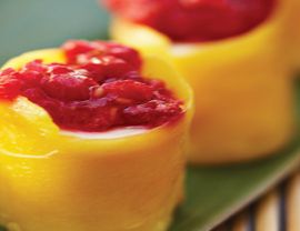 Vegetarian Times: Mango Wrapped Bananas