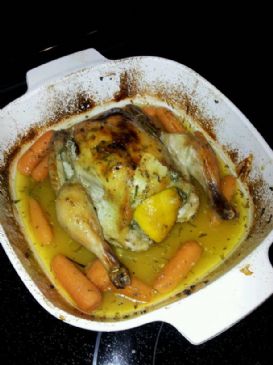 Baked Cornish Hen