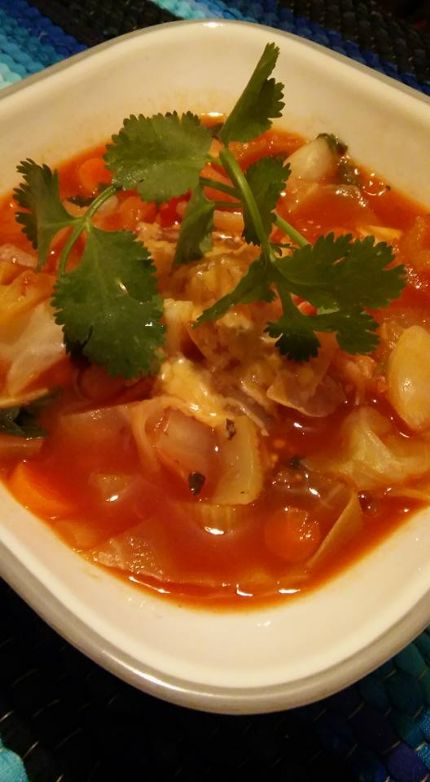 Spicy Cabbage Soup Ole