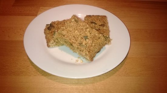 Healthy seed and nut flapjacks