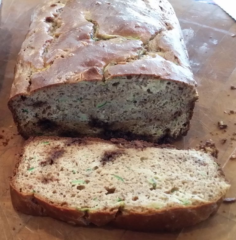 Zucchini Chocolate Chip Grainless bread