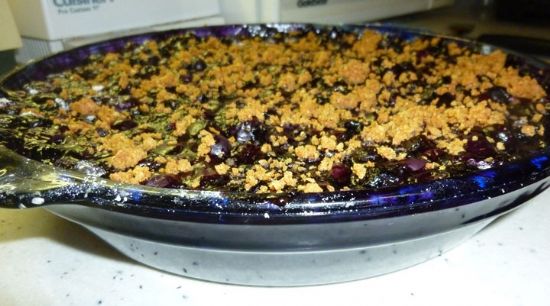 blueberry pie, deep dish
