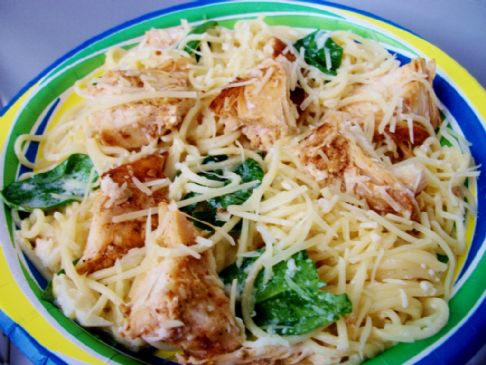 Lemon Angel Hair with Chicken and Spinach