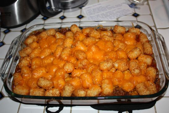 Cheesy Chili Tots