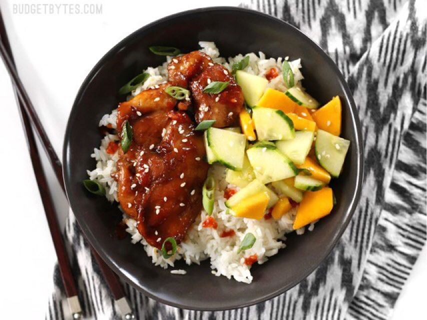 STICKY GINGER SOY GLAZED CHICKEN