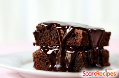 Chocolate Raspberry Ganache Brownies