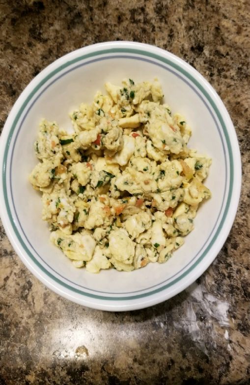 Spinach and egg whites