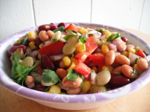 Easy Bean Salad with Cilantro and Lime