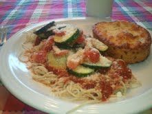 Spaghetti and Roasted Summer Squash