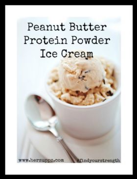 Peanut Butter Protein Powder Ice Cream