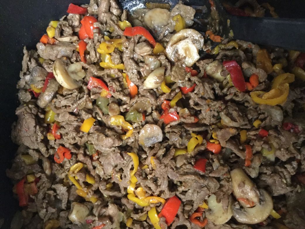 Mushroom and Sweet Pepper Steak