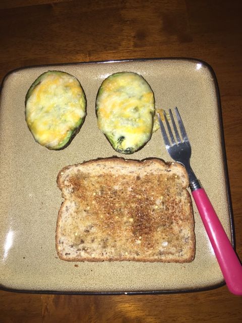 Avocado Spinach Egg Bake