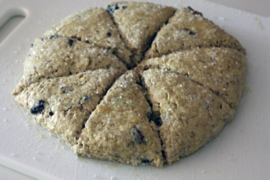 Steel Cut Oatmeal Scones with Raisins