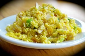 Curried Chicken with Cabbage, Apples and Almonds