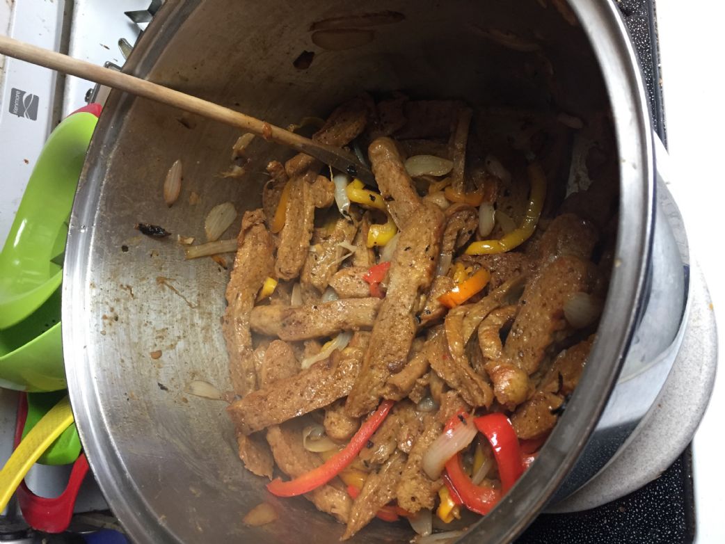 Vegan Seitan Fajitas