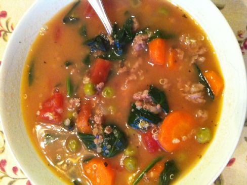 Turkey and Veggie Soup with Quinoa