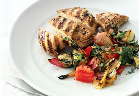 Grilled Chicken and Ratatouille