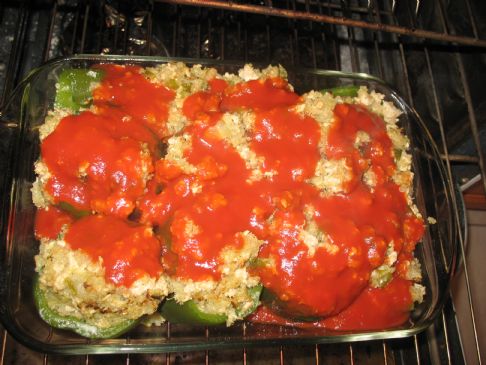 Stuffed Green Peppers with Turkey and Quinoa