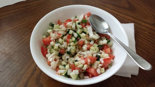 Daniel's Cucumber, Onion, and Tomato Salad