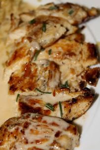 Chicken Breasts with Rosemary Cream Sauce