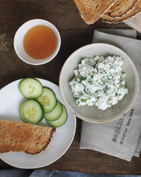 Ricotta, Herbs, and Cucumber