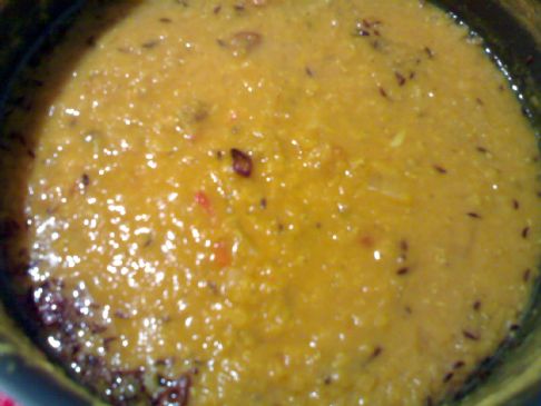 Peely Daal (Lentil Soup:Paki Style)