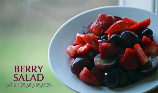 Berry Salad with Seeded Grapes
