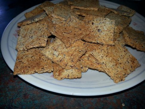 Mexican Flax and Cheese Crackers - Low Carb